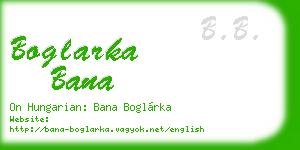 boglarka bana business card