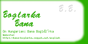 boglarka bana business card